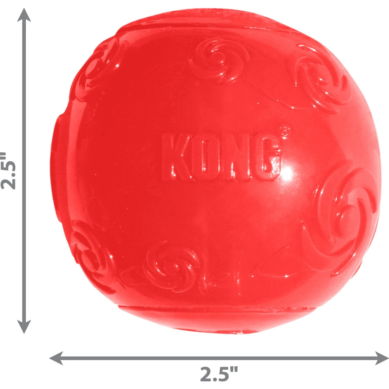 KONG Squeezz Ball Dog Toy, Color Varies 3 KONG Squeezz Ball Dog Toy, Color Varies - Image 3