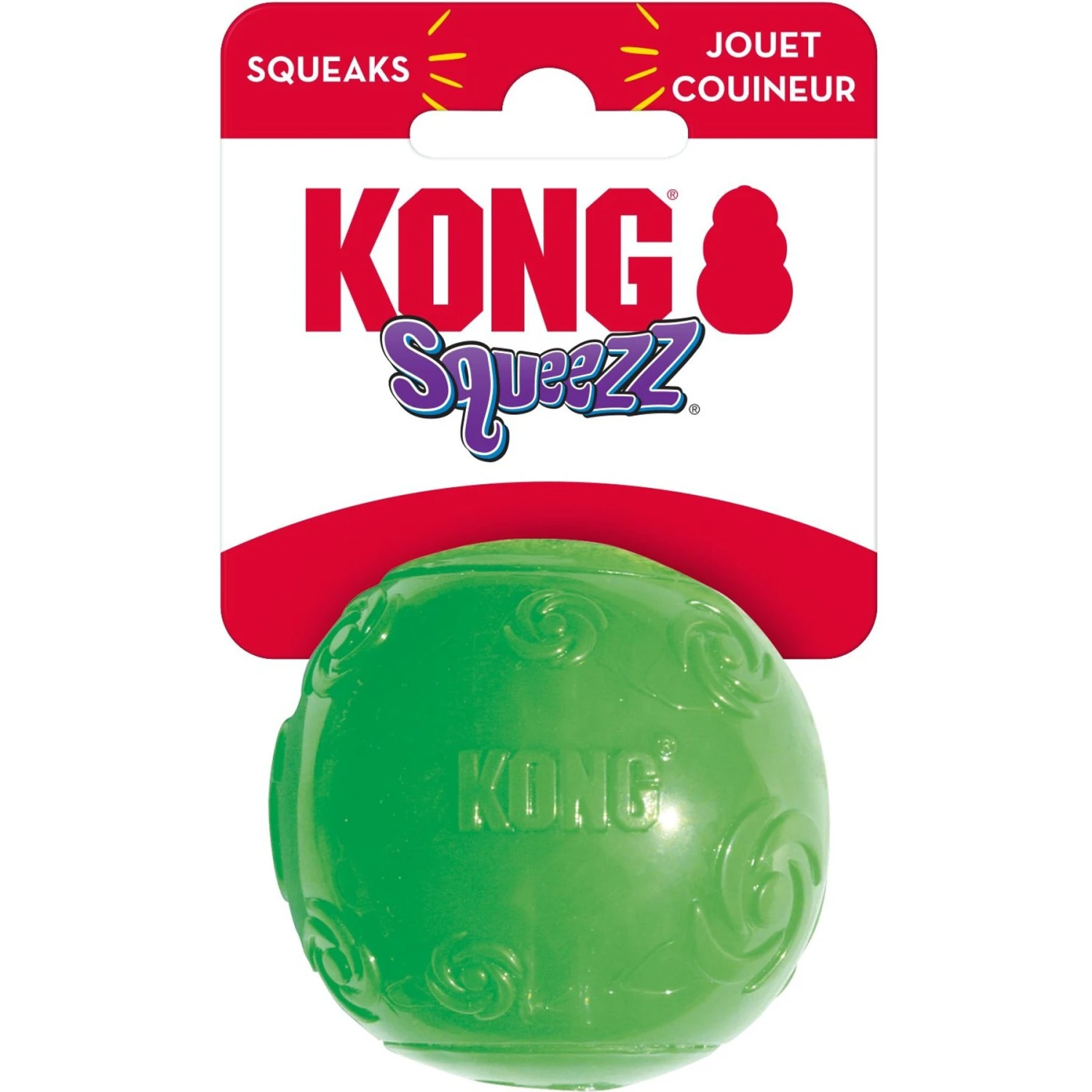 KONG Squeezz Ball Dog Toy, Color Varies 4 KONG Squeezz Ball Dog Toy, Color Varies - Image 4