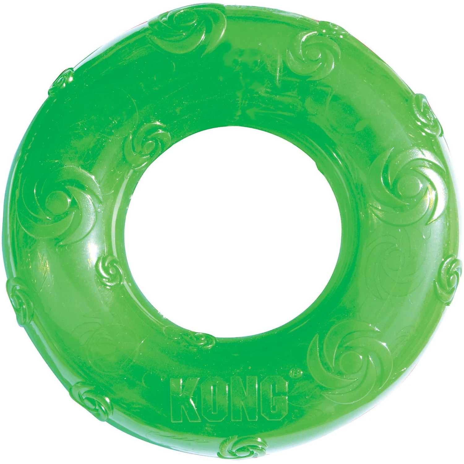 KONG Squeezz Ring Dog Toy, Color Varies 1 KONG Squeezz Ring Dog Toy, Color Varies