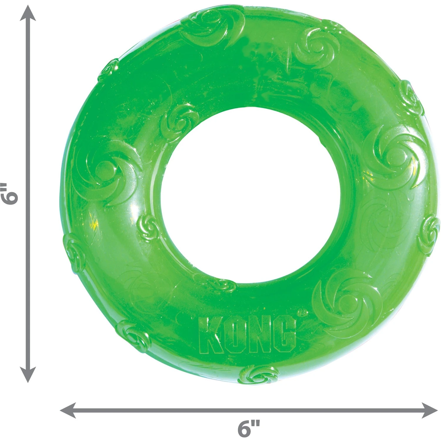 KONG Squeezz Ring Dog Toy, Color Varies 3 KONG Squeezz Ring Dog Toy, Color Varies - Image 3