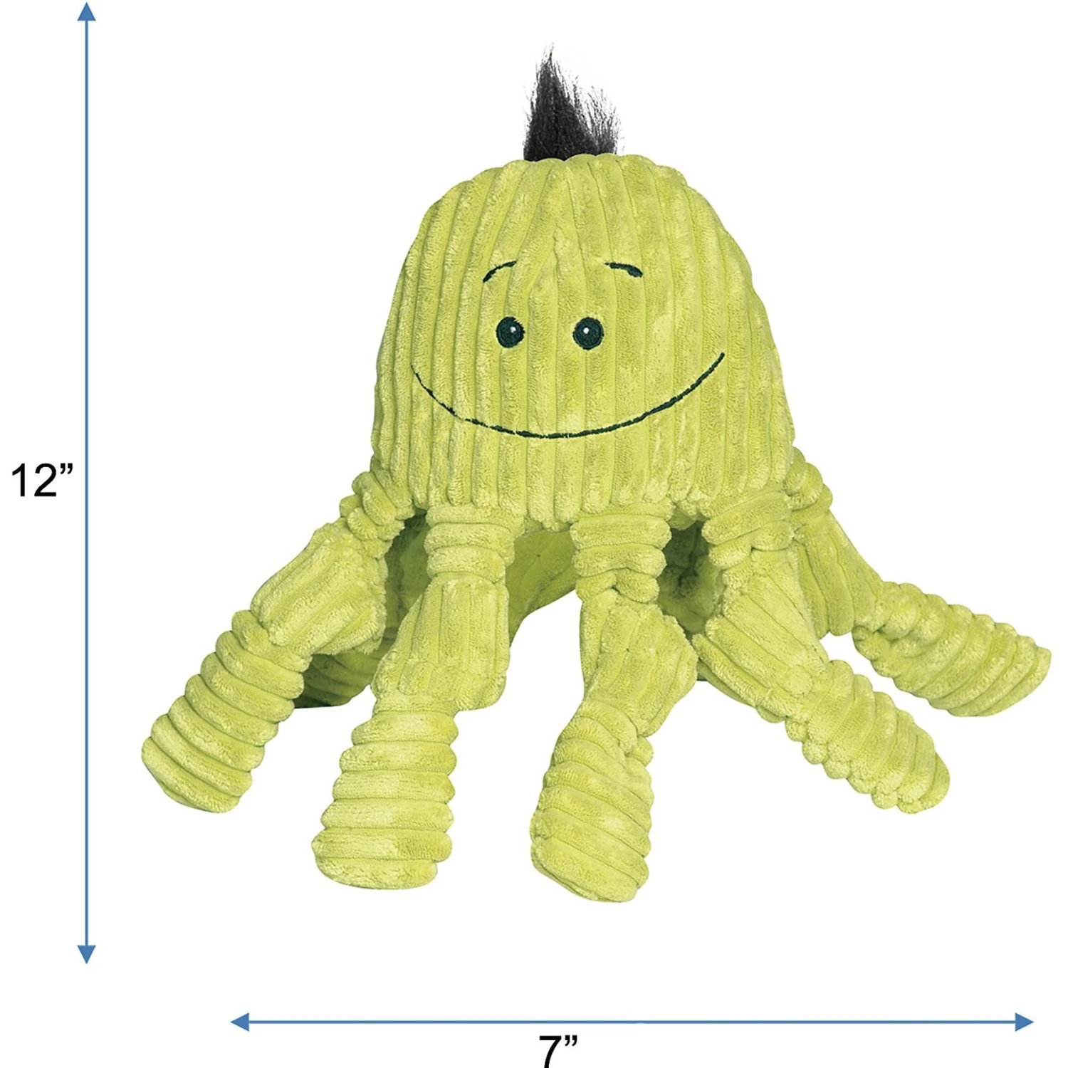 HuggleHounds Sea Creature Durable Plush Corduroy Knottie Squeaky Dog Toy 2 HuggleHounds Sea Creature Durable Plush Corduroy Knottie Squeaky Dog Toy - Image 2