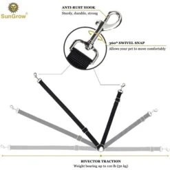 SunGrow Heavy Duty & Tangle Free Double Dog Training Leash Walking Accessory -PetSafe Kong Shop 541638 PT2. AC SS1800 V1675967368