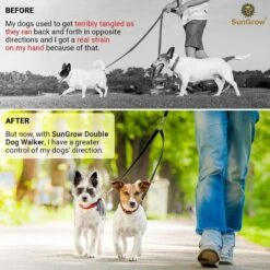 SunGrow Heavy Duty & Tangle Free Double Dog Training Leash Walking Accessory -PetSafe Kong Shop 541638 PT3. AC SS1800 V1657659021