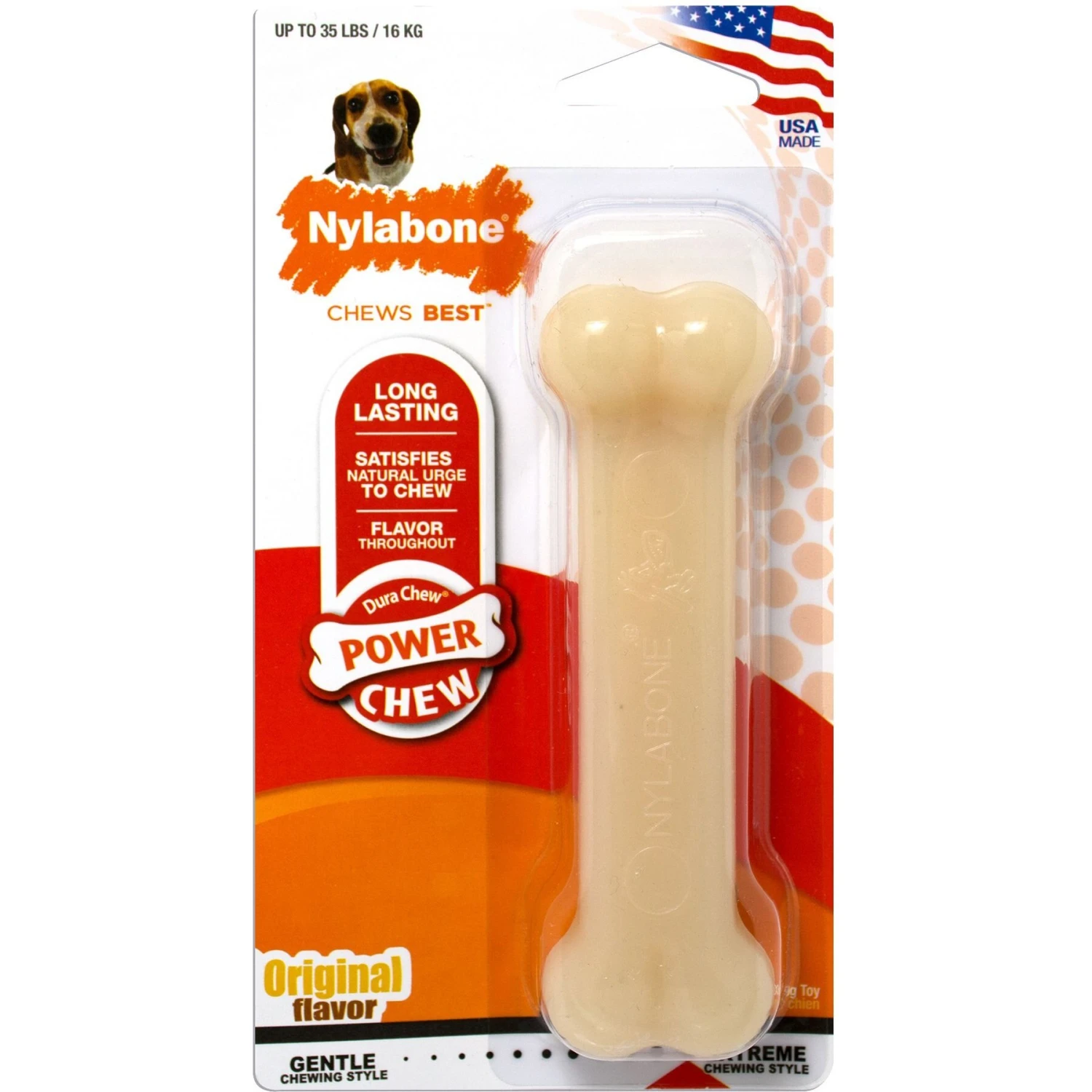 Nylabone Power Chew Original Flavored Dog Chew Toy 1 Nylabone Power Chew Original Flavored Dog Chew Toy