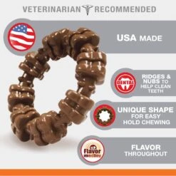 Nylabone Power Chew Textured Dog Chew Ring Toy Flavor Medley -PetSafe Kong Shop 57963 PT2. AC SS1800 V1692208727