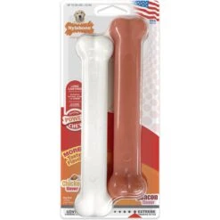 Nylabone Power Chew Classic Twin Pack Bacon & Chicken Flavored Durable Dog Chew Toy
