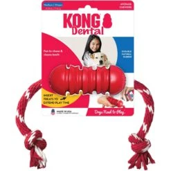 KONG Dental With Rope Dog Toy