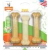 Nylabone FlexiChew Moderate Dog Chew Toys Triple Pack Variety