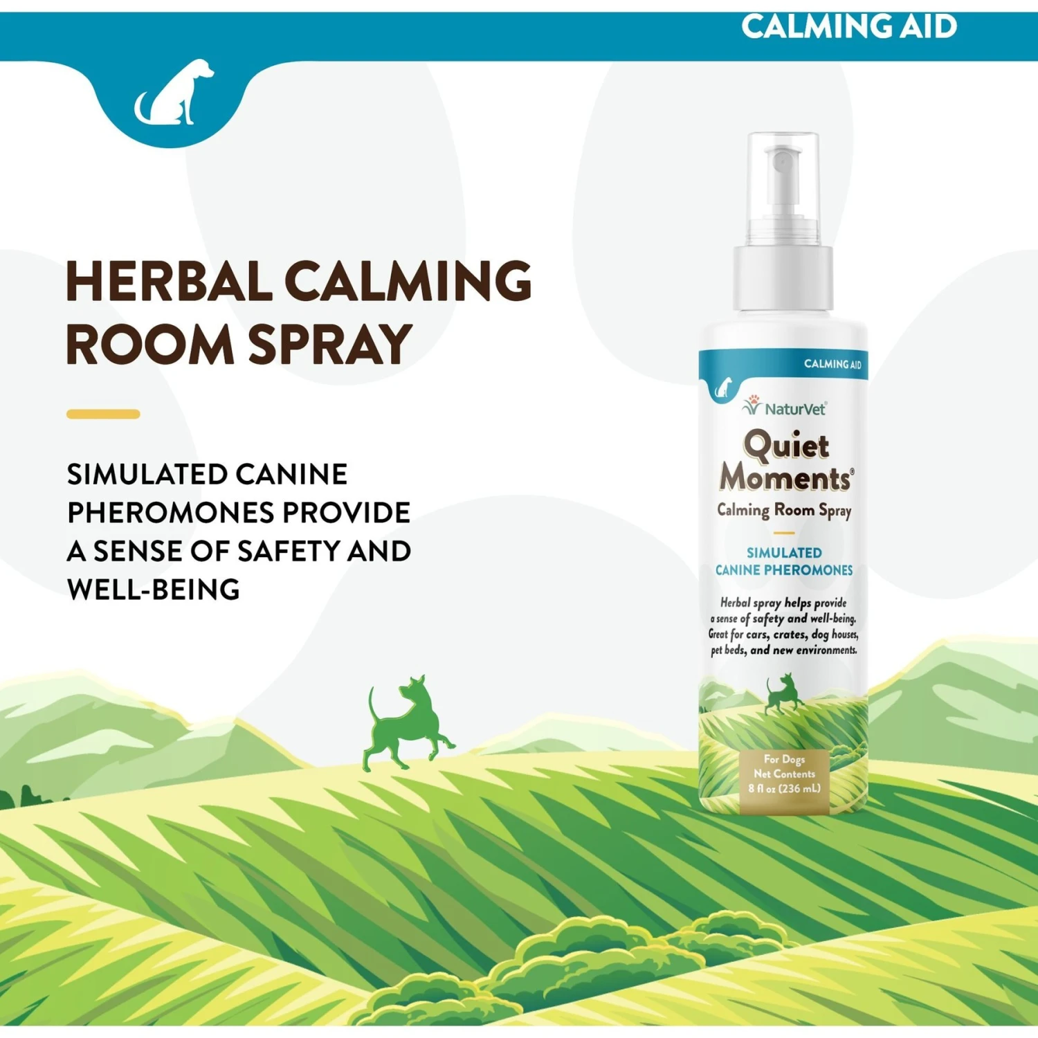 NaturVet Quiet Moments Simulated Canine Pheromones Calming Spray For Dogs 3 NaturVet Quiet Moments Simulated Canine Pheromones Calming Spray For Dogs - Image 3