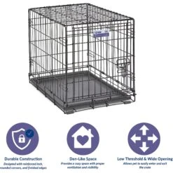 MidWest ICrate Fold & Carry Single Door Collapsible Wire Dog Crate -PetSafe Kong Shop 60371 PT5. AC SS1800 V1647555509