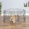 MidWest Wire Dog Exercise Pen With Step-Thru Door, Black E-Coat