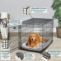 MidWest LifeStages Single Door Collapsible Wire Dog Crate -PetSafe Kong Shop 60411 PT1. AC SS1800 V1647553914