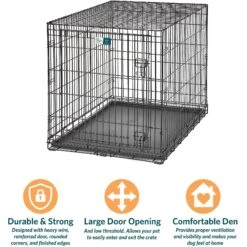 MidWest LifeStages Single Door Collapsible Wire Dog Crate -PetSafe Kong Shop 60411 PT6. AC SS1800 V1647554635