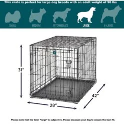 MidWest LifeStages Single Door Collapsible Wire Dog Crate -PetSafe Kong Shop 60411 PT7. AC SS1800 V1647558484