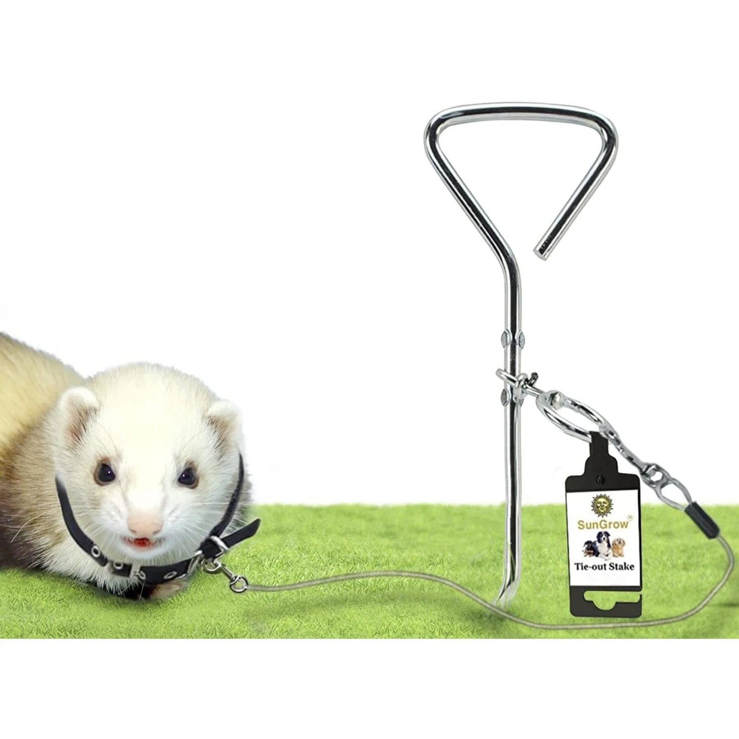 SunGrow Dog Tie Out Cable Stake, Escape Proof For Outside Training & Camping Gear 3 SunGrow Dog Tie Out Cable Stake, Escape Proof For Outside Training & Camping Gear - Image 3