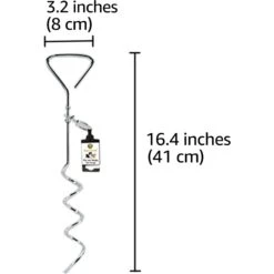 SunGrow Dog Tie Out Cable Stake, Escape Proof For Outside Training & Camping Gear 13 SunGrow Dog Tie Out Cable Stake, Escape Proof For Outside Training & Camping Gear -PetSafe Kong Shop 604502 PT6. AC SS1800 V1675089287
