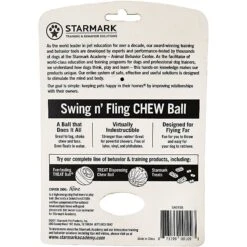 Starmark Swing 'n Fling Chew Ball Dog Toy -PetSafe Kong Shop 60492 PT4. AC SS1800 V1589319408