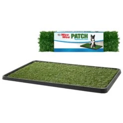 Four Paws Wee-Wee Dog Grass Patch Tray & Wee-Wee Patch Replacement Grass Mat