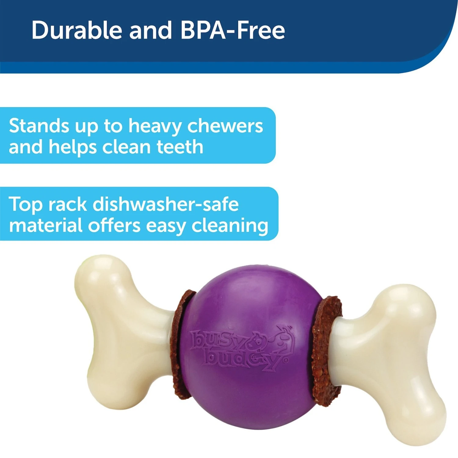 PetSafe Busy Buddy Bouncy Bone Treat Dispenser Tough Dog Chew Toy 3 PetSafe Busy Buddy Bouncy Bone Treat Dispenser Tough Dog Chew Toy - Image 3