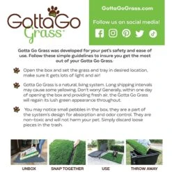 Gotta Go Grass The Natural Relief Dog Potty Pads, 16-in X 24-in -PetSafe Kong Shop 640238 PT6. AC SS1800 V1663019305