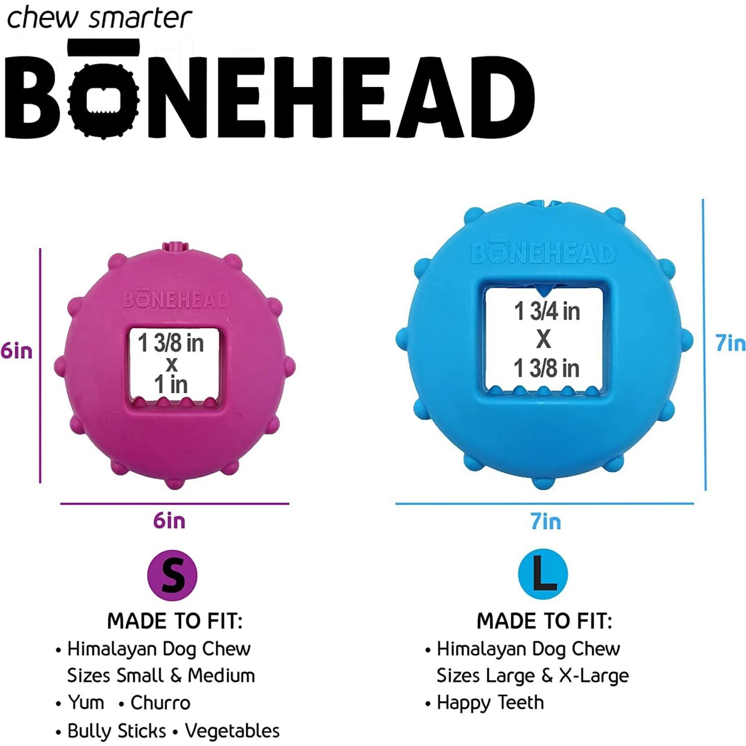 Himalayan Pet Supply Bonehead Chew Guardian Chew Smarter & Longer Dog Toy 6 Himalayan Pet Supply Bonehead Chew Guardian Chew Smarter & Longer Dog Toy - Image 6