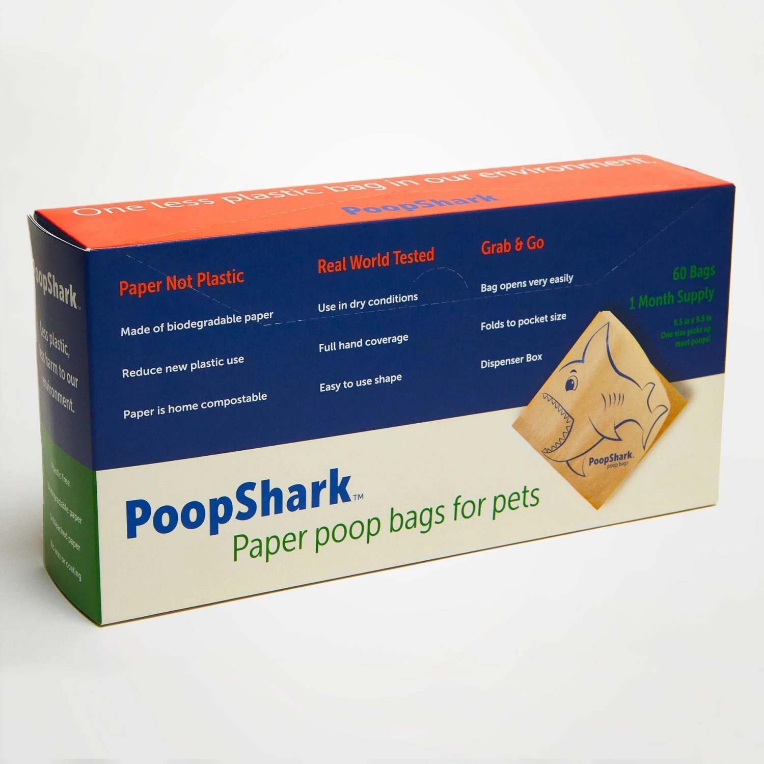 PoopShark Paper Poop Bags For Dogs, Brown Kraft, 60 Count 3 PoopShark Paper Poop Bags For Dogs, Brown Kraft, 60 Count - Image 3