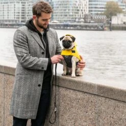 HUGO & HUDSON Checked Herringbone Tweed Dog Leash -PetSafe Kong Shop 644062 PT6. AC SS1800 V1663363140