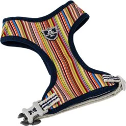 HUGO & HUDSON Striped Printed Dog Harness