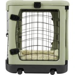 Pet Gear The Other Door Double Door Collapsible Wire Dog Crate & Plush Pad, Sage -PetSafe Kong Shop 64489 PT5. AC SS1800 V1562169793