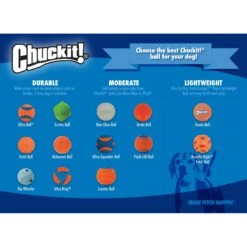 Chuckit! Fetch Ball Dog Toy, Color Varies -PetSafe Kong Shop 64787 PT7. AC SS1800 V1531417630