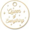 Trill Paws Queen Of Everything Personalized Circle Cat & Dog ID Tag