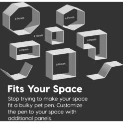 IRIS USA 4-8 Panel Dog Exercise Playpen With Door -PetSafe Kong Shop 65439 PT7. AC SS1800 V1524079027