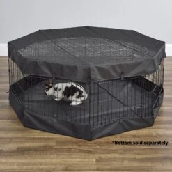 MidWest Exercise Pen Top Fabric Mesh Sunscreen Accessory, Octagonal Configuration, Black -PetSafe Kong Shop 655470 PT3. AC SS1800 V1667598828