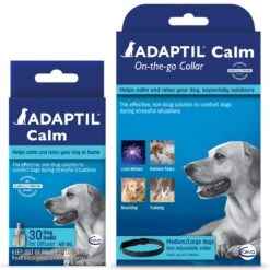 Adaptil On-the-Go Calming Collar For Dogs & Adaptil Calming Diffuser Refill For Dogs