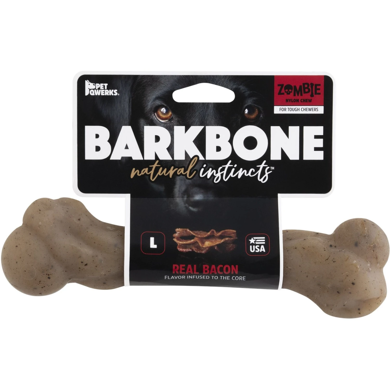Pet Qwerks BarkBone Zombie Nylon Chew Dog Toy 1 Pet Qwerks BarkBone Zombie Nylon Chew Dog Toy