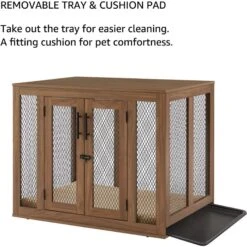 Unipaws Furniture Style With Tray Dog Crate -PetSafe Kong Shop 661070 PT4. AC SS1800 V1666299582
