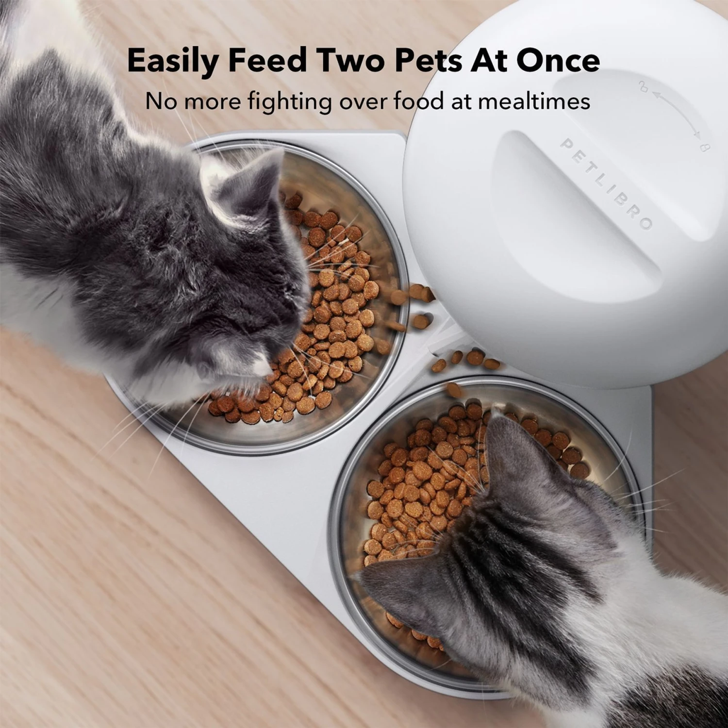 Petlibro Granary Automatic Two Cat & Dog Feeder, 5L 2 Petlibro Granary Automatic Two Cat & Dog Feeder, 5L - Image 2