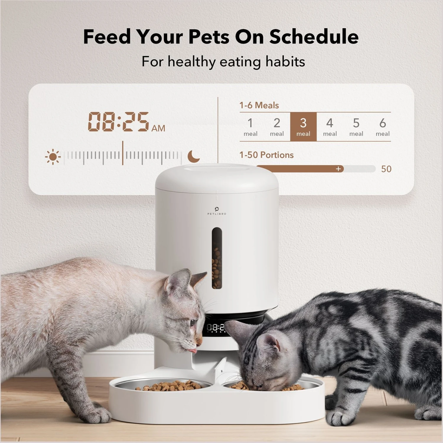 Petlibro Granary Automatic Two Cat & Dog Feeder, 5L 3 Petlibro Granary Automatic Two Cat & Dog Feeder, 5L - Image 3