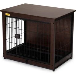 Coziwow Furniture Style Dog Crate With Removable Tray, Walnut -PetSafe Kong Shop 661310 PT3. AC SS1800 V1669096933
