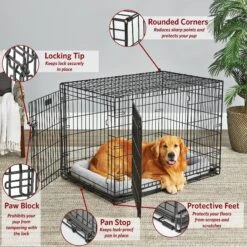 MidWest LifeStages Double Door Collapsible Wire Dog Crate -PetSafe Kong Shop 66304 PT1. AC SS1800 V1647557199