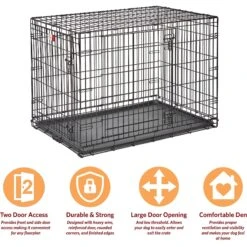 MidWest LifeStages Double Door Collapsible Wire Dog Crate -PetSafe Kong Shop 66304 PT6. AC SS1800 V1647555091