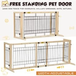 Coziwow 21-in Adjustable Extra Wide Freestanding Dog Gate, Natural Wood 13 Coziwow 21-in Adjustable Extra Wide Freestanding Dog Gate, Natural Wood -PetSafe Kong Shop 665846 PT4. AC SS1800 V1668458446