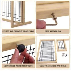 Coziwow 21-in Adjustable Extra Wide Freestanding Dog Gate, Natural Wood 16 Coziwow 21-in Adjustable Extra Wide Freestanding Dog Gate, Natural Wood -PetSafe Kong Shop 665846 PT7. AC SS1800 V1668457829