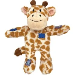 KONG Wild Knots Giraffe Dog Toy, Yellow