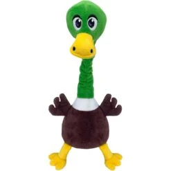 KONG Shakers Bobz Mallard Dog Toy, Green, Medium