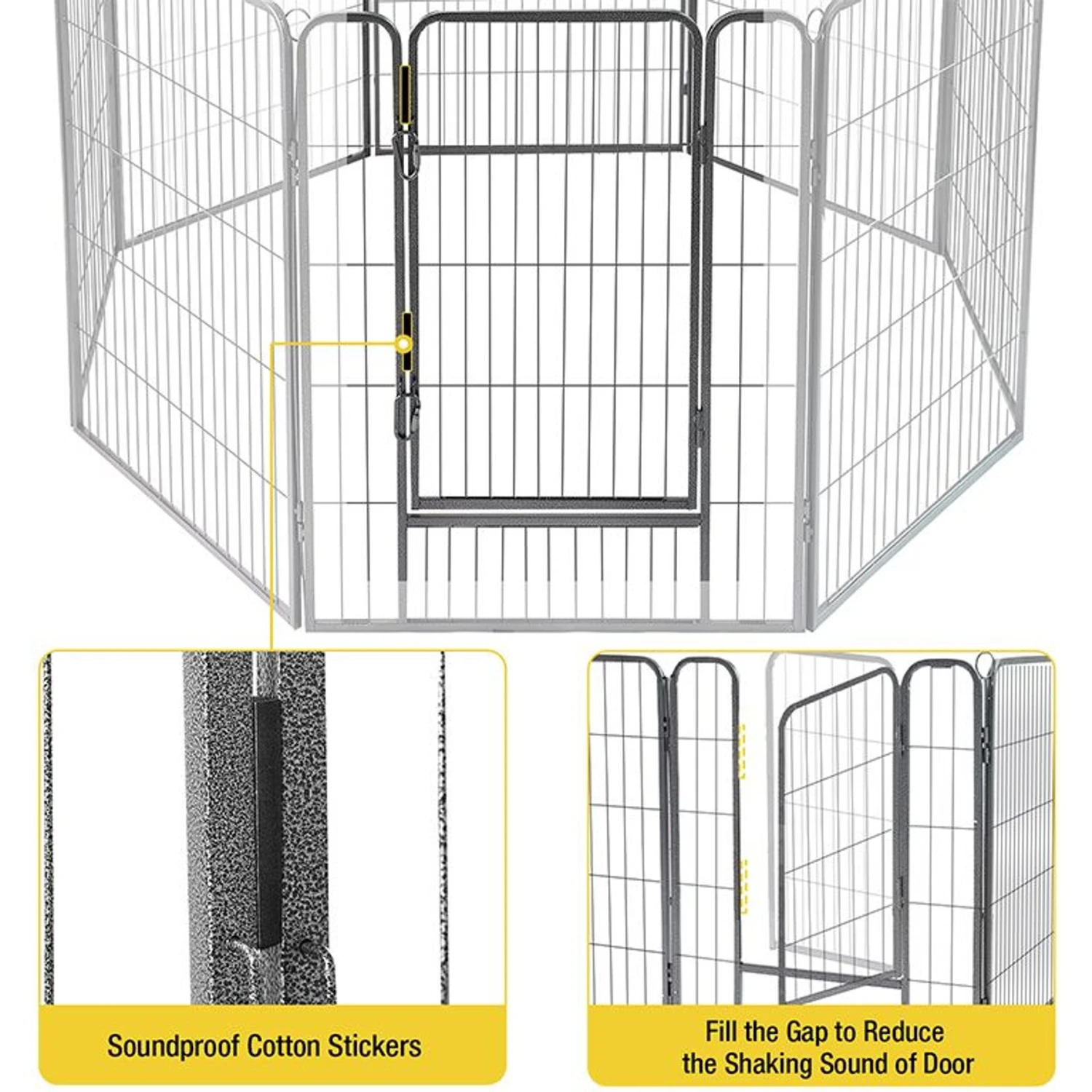 Aivituvin AIR51 Exercise Outdoor & Indoor Portable Dog Playpen, Large 3 Aivituvin AIR51 Exercise Outdoor & Indoor Portable Dog Playpen, Large - Image 3