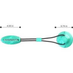 Pet Life 'Grip N' Play' Treat Dispensing Football Shaped Suction Cup Dog Toy -PetSafe Kong Shop 667454 PT2. AC SS1800 V1665602393