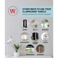 CLAWGUARD Universal Scratch Shield Barrier, Clear, 32 X 24-in -PetSafe Kong Shop 668670 PT6. AC SS1800 V1670960052