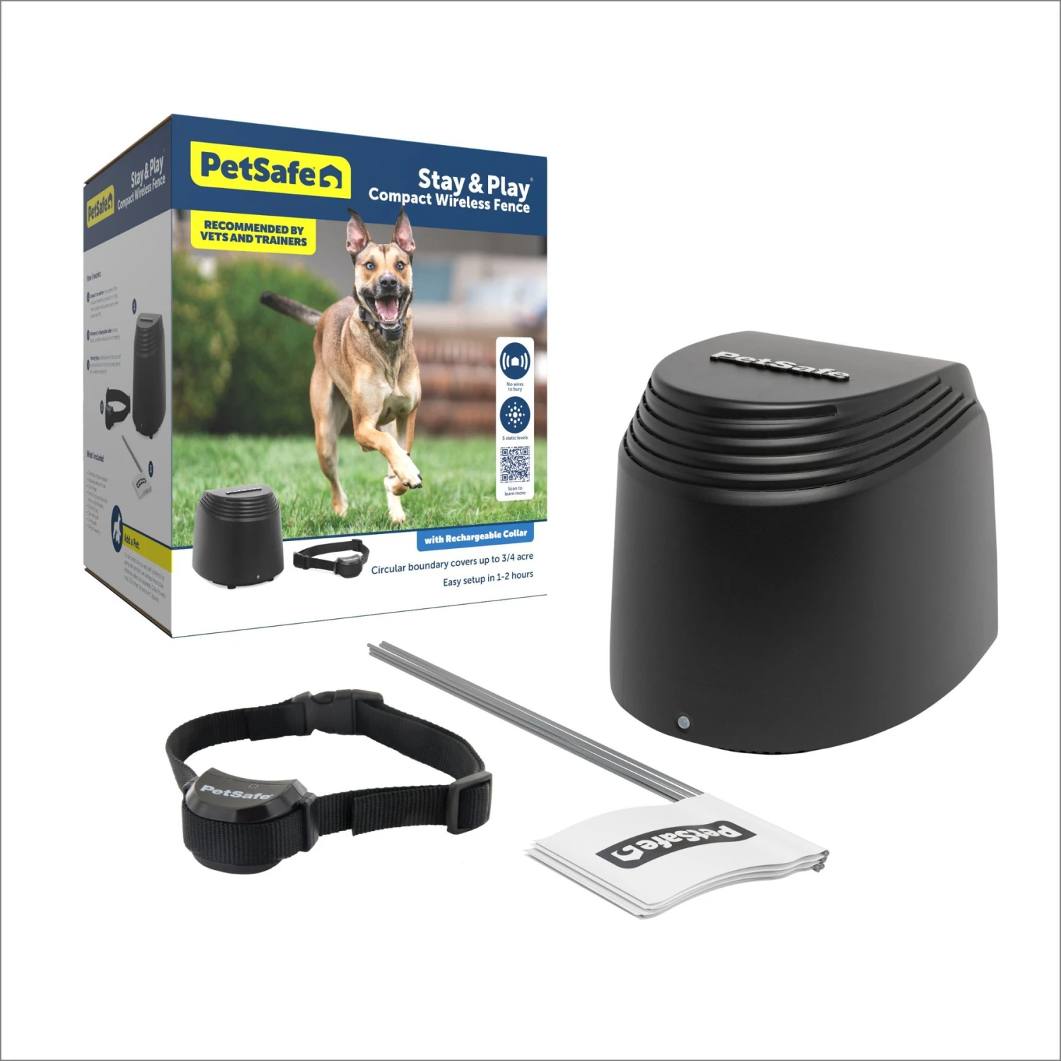 PetSafe Stay & Play Compact Wireless Dog & Cat Fence 1 PetSafe Stay & Play Compact Wireless Dog & Cat Fence