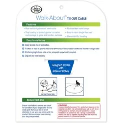 Four Paws Super Weight Tie Out Cable -PetSafe Kong Shop 67697 PT3. AC SS1800 V1627353670